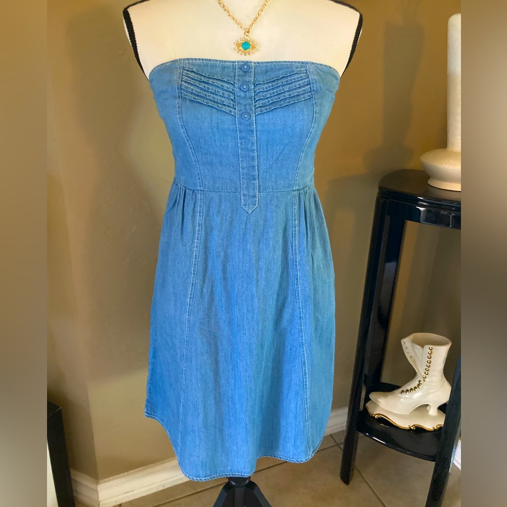 Mossimo  Supply Co Sleeveless jeans Dress 100% cotton size S
